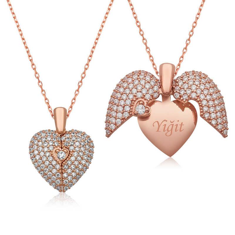 Silver Secret in My Heart Necklace