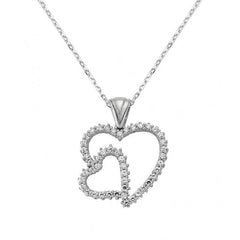 Silver Heart Necklace for Women