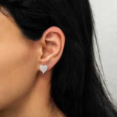 Silver Heart Earring