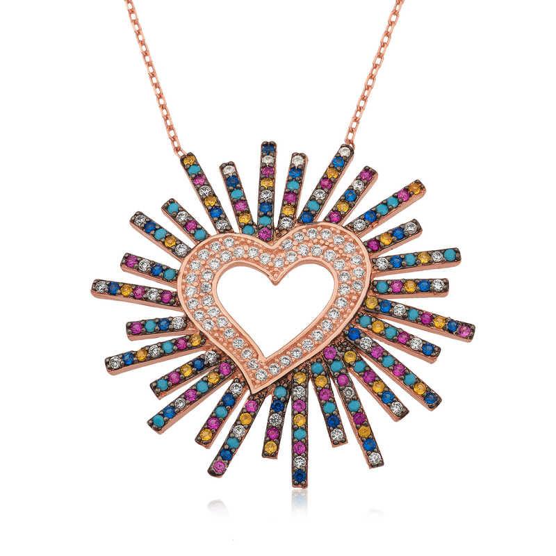 Collier cœur en argent pour femme