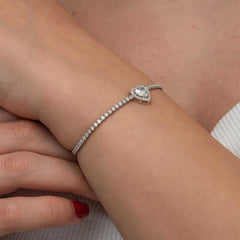 Silver Heart Waterway Bracelet