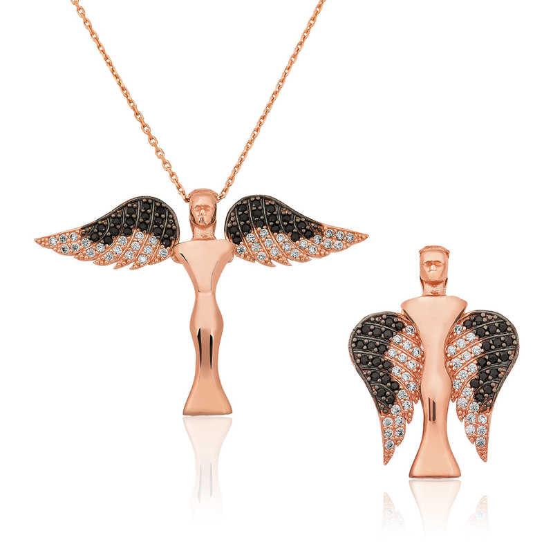 Silver Winged Angel Necklace