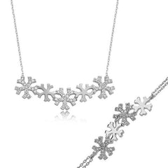 Silver Snowflakes Women Set