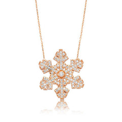 Silver Snowflake Women's Necklace