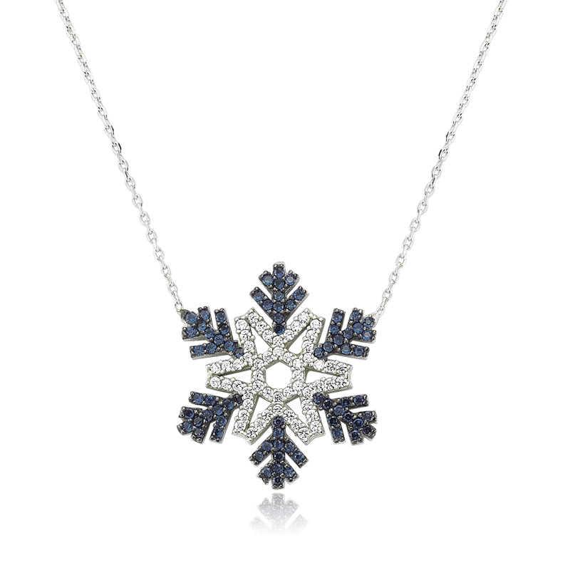 Silver Snowflake Women's Necklace