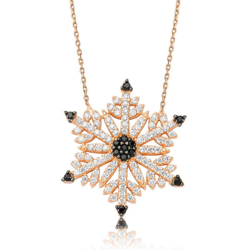 Silver Snowflake Women's Necklace