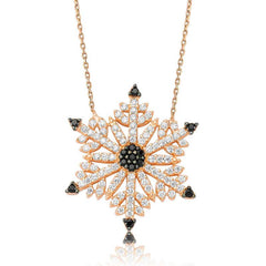 Silver Snowflake Women's Necklace