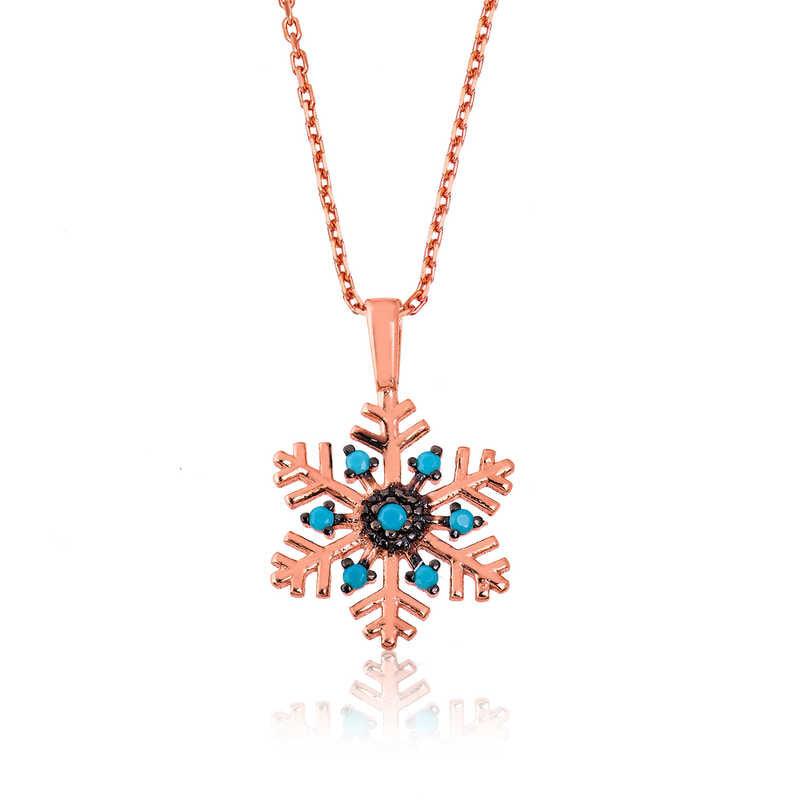 Silver Snowflake Women's Necklace