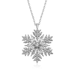Silver Snowflake Necklace