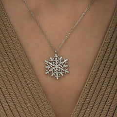 Silver Snowflake Necklace