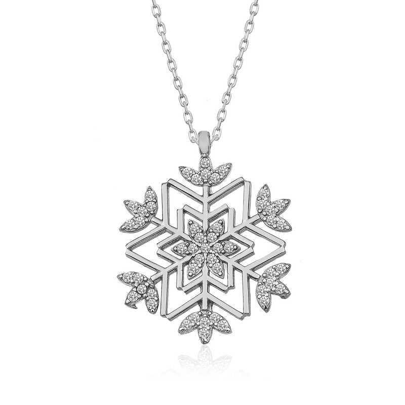 Silver Snowflake Necklace
