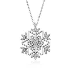 Silver Snowflake Necklace