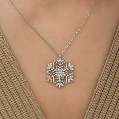 Silver Snowflake Necklace