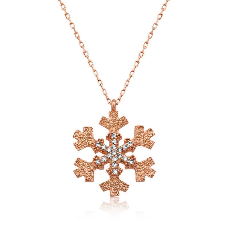 Silver Snowflake Women's Necklace