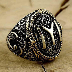 Silver Kayi Tribe Crest Ring