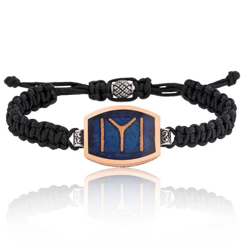 Silver Kayi Size Macrame Men's Bracelet 