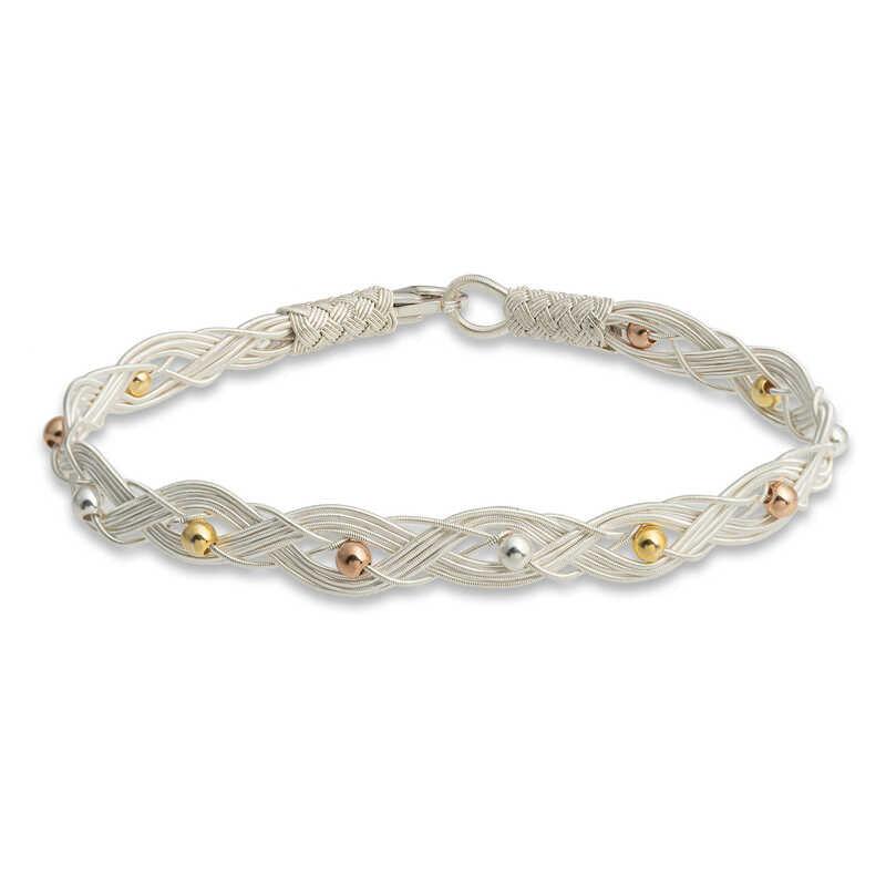 Silver Kazaziye Knit Bracelet