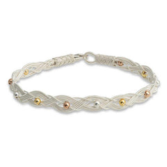 Silver Kazaziye Knit Bracelet