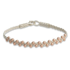 Silver Kazaziye Knit Bracelet