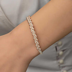 Silver Kazaziye Knit Bracelet