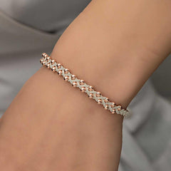 Silver Kazaziye Knit Bracelet
