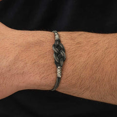 Silver Kazaziye Knit Bracelet