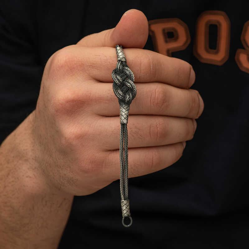 Silver Kazaziye Knit Bracelet