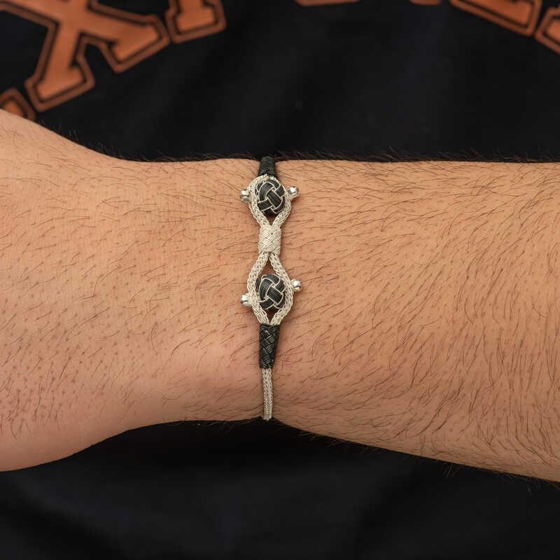 Silver Kazaziye Knit Bracelet