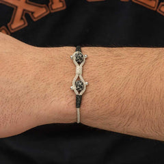 Silver Kazaziye Knit Bracelet