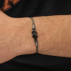 Silver Kazaziye Knot Bracelet