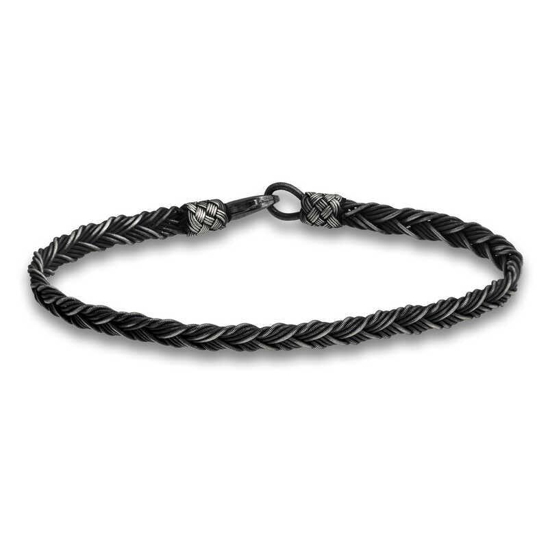 Silver Kazaziye Knit Bracelet