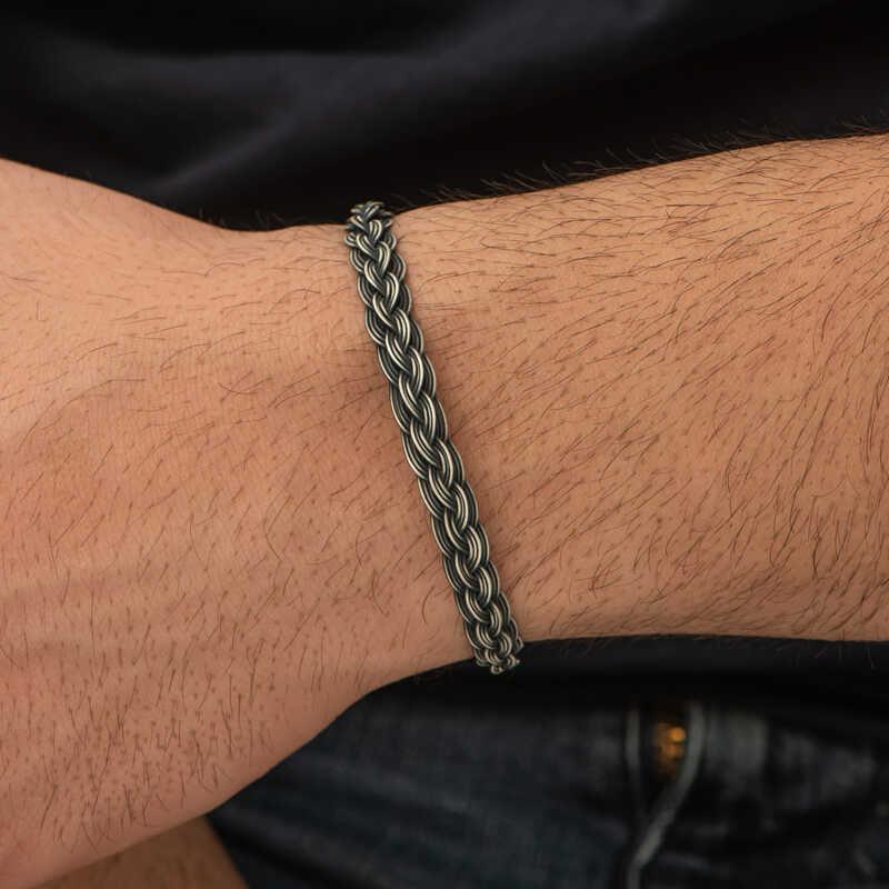 Silver Kazaziye Knit Bracelet
