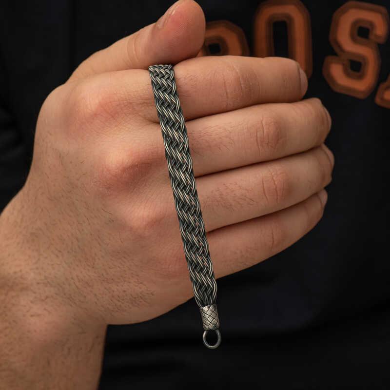 Silver Kazaziye Knit Bracelet