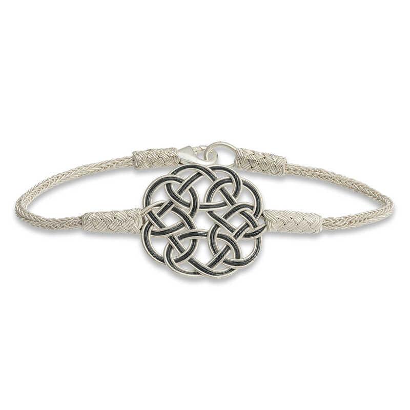 Silver Kazaziye Knit Bracelet