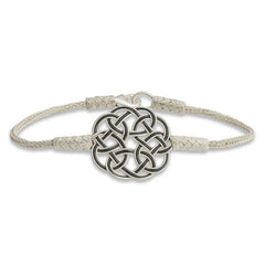 Silver Kazaziye Knit Bracelet