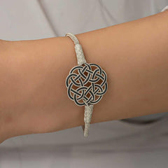 Silver Kazaziye Knit Bracelet