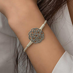 Silver Kazaziye Knit Bracelet