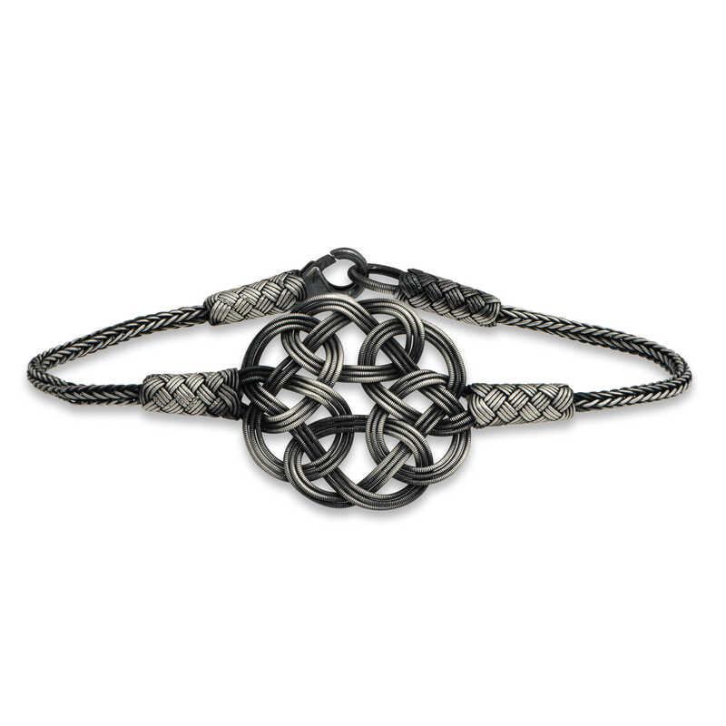 Silver Kazaziye Knit Bracelet