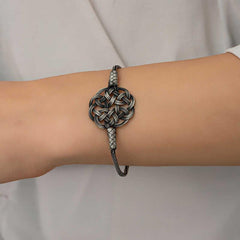 Silver Kazaziye Knit Bracelet