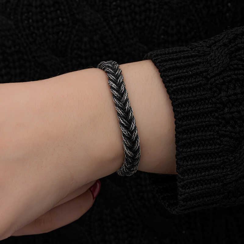 Silver Kazaziye Knit Bracelet