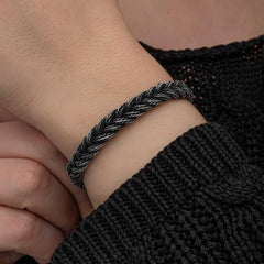 Silver Kazaziye Knit Bracelet