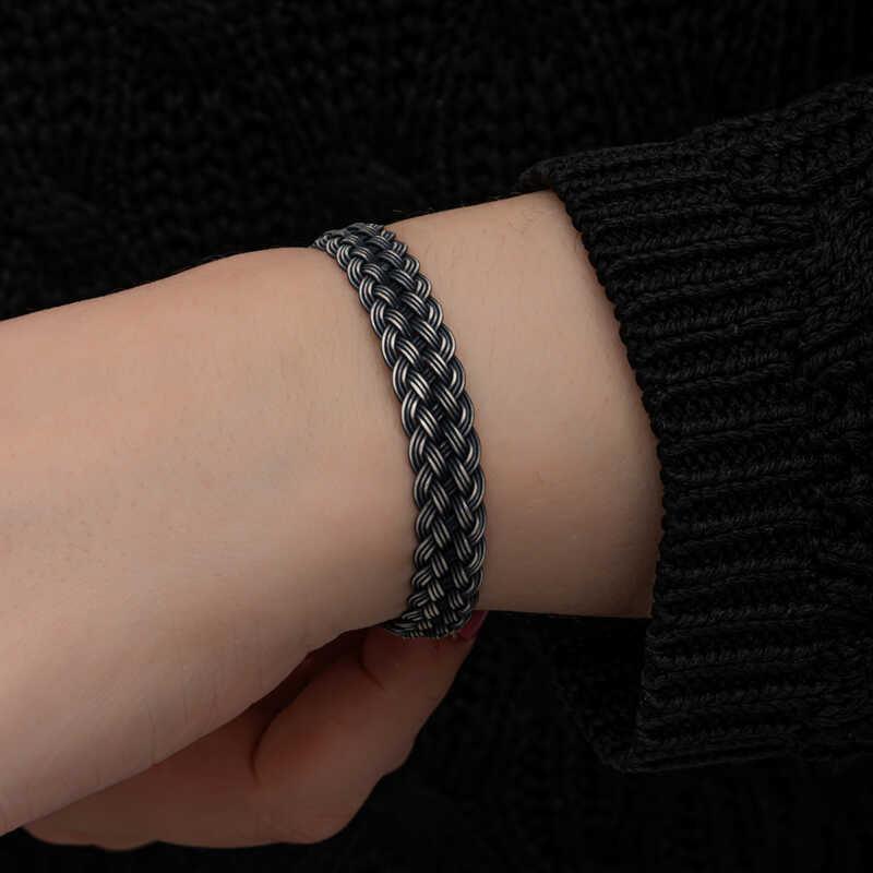 Silver Kazaziye Knit Bracelet