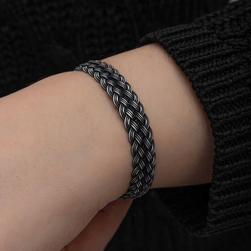 Silver Kazaziye Knit Bracelet