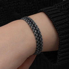 Silver Kazaziye Knit Bracelet