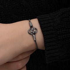 Silver Kazaziye Knit Bracelet