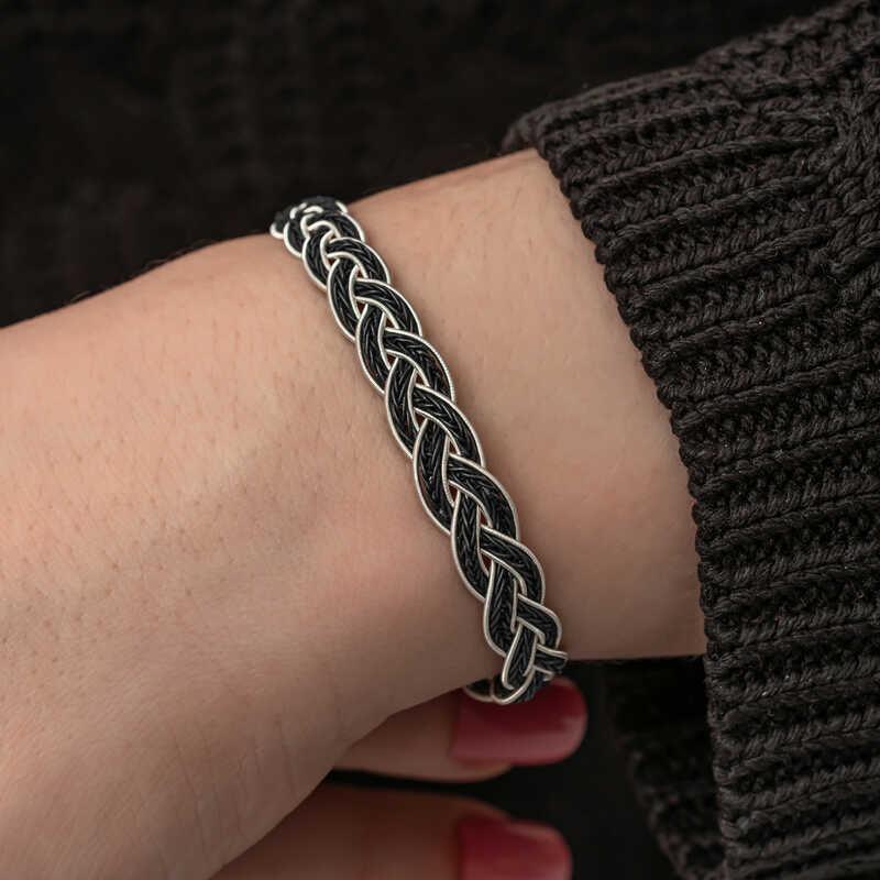 Silver Kazaziye Knit Bracelet