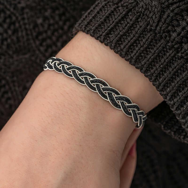 Silver Kazaziye Knit Bracelet
