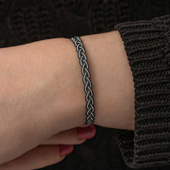 Silver Kazaziye Knit Bracelet