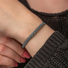 Silver Kazaziye Knit Bracelet