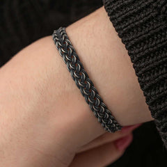 Silver Kazaziye Knit Bracelet